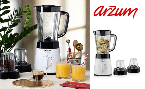 Arzum 1.5 Litres Maxiblend Jug Blender 500W AR1057