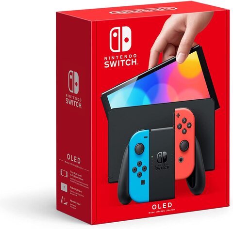 Buy Nintendo Switch (OLED Model) Neon Red & Neon Blue Con Online - Shop Electronics Appliances Carrefour UAE