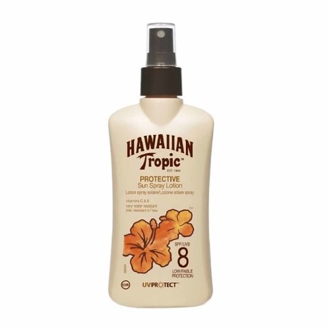 Buy Hawaiian Tropic Sun Spray Lotion, SPF 8 - 200 ml in Egypt