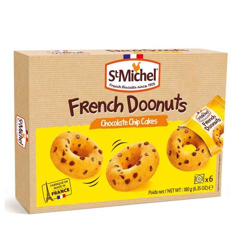 Buy St Michel French Doonuts Chocolate Chip Cakes 180g Online Shop Fresh Food On Carrefour Uae