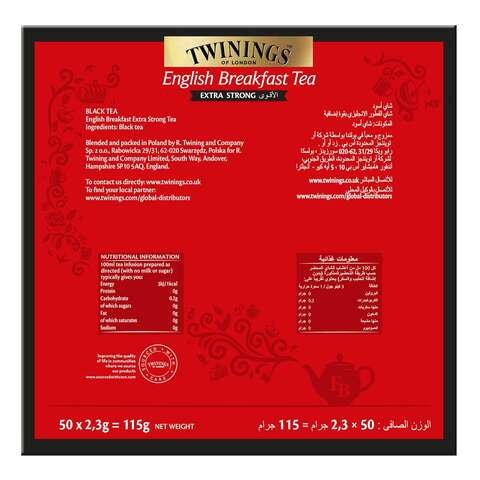 Twinings English Breakfast Extra Strong 50 Tea Bags