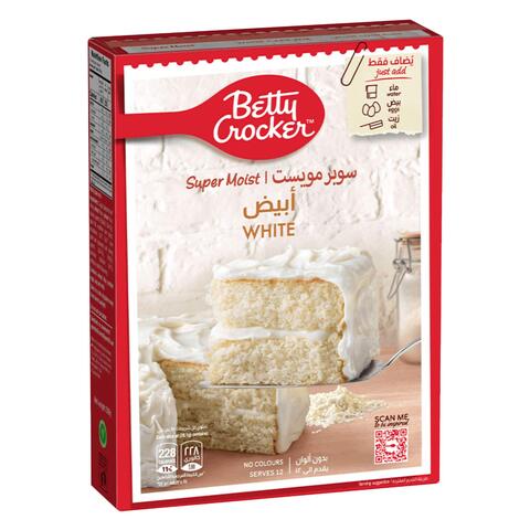 Buy Betty Crocker Super Moist Cake Mix White 500g in Saudi Arabia
