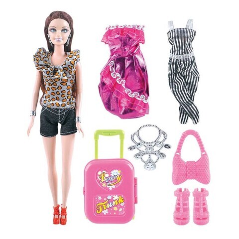 Power Joy Leila Trendy Doll Set Multicolour 30cm