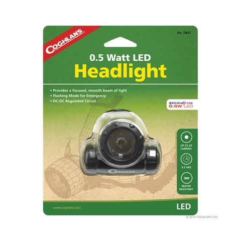 Coghlan- 5 Watt Led Headlight  - 841, Comes With Bright Leds For Visibility In The Dark
