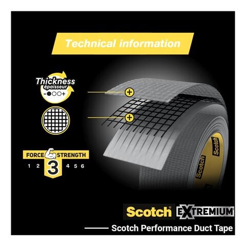 Scotch® Universal Duct Tape Silver 2904, 10m x 48mm