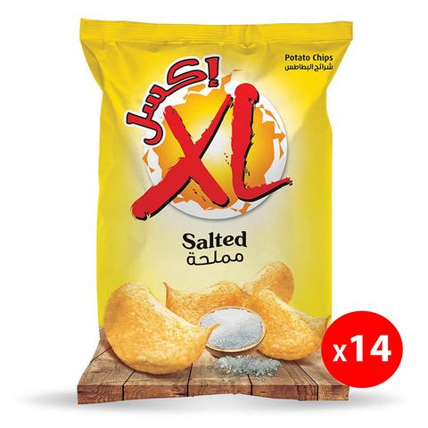 اشتري إكسل شرائح بطاطس مملحة 23 جرام × 14 في السعودية