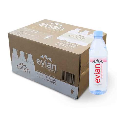 Evian Prestige Mineral Water 500ml x24