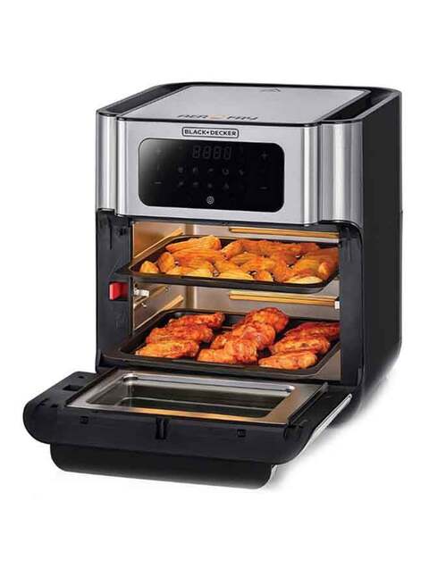 black & decker air fryer toaster oven with rotisserie