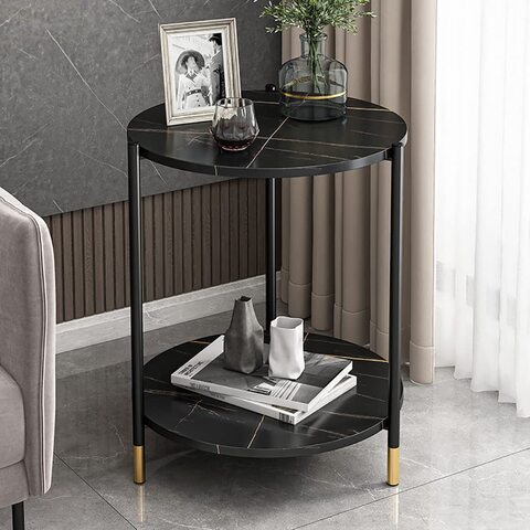 Small round outlet side table