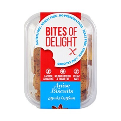 Buy BITES OF DELIGHT BISCUIT ANISE 150G in Kuwait