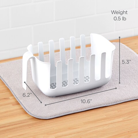 YouCopia Dry+Store Reusable Silicone Bag Storage, Rack, White, YCA-50412