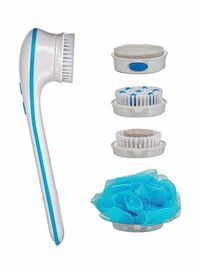 Spin Spa 5-In-1 Bathing Brush Kit White/Blue