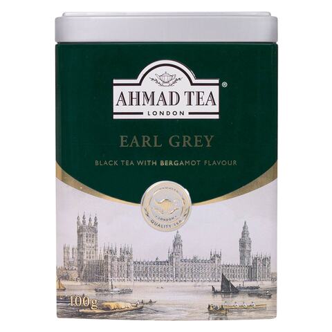 Buy Ahmad Tea Earl Grey Tea 100g Tin Online - Shop Beverages on