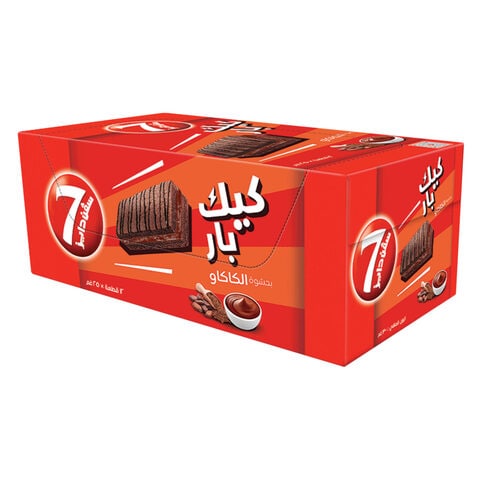 Buy 7 Days Cake Bar Cocoa Filling 12 Pieces 25g in Saudi Arabia
