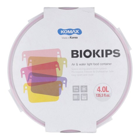Komax Biokips Air &amp; Water Tight Food Container 4.0 Litre