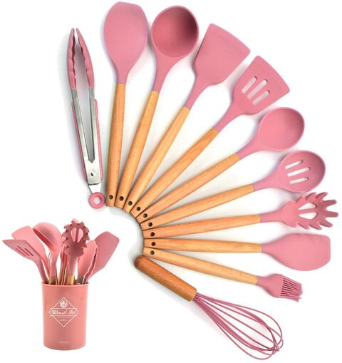 Details about   14 Pcs Silicone Cooking Utensils Kitchen Utensil Set 230°C Heat Resistant 