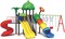 Rainbow Toys - Outdoor Children Playground Set Garden Climbing frame Swing Slide 6.2 * 4 * 3.3 Meter RW-12039