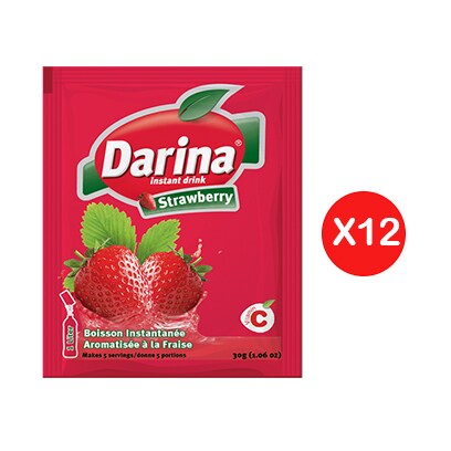 Darina Instant Powder Drink Strawberry 30GR X12