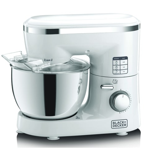 Buy Black+Decker Stainless Steel Kitchen Machine 1000W SM1000-B5 White  Online - Shop Electronics & Appliances on Carrefour UAE