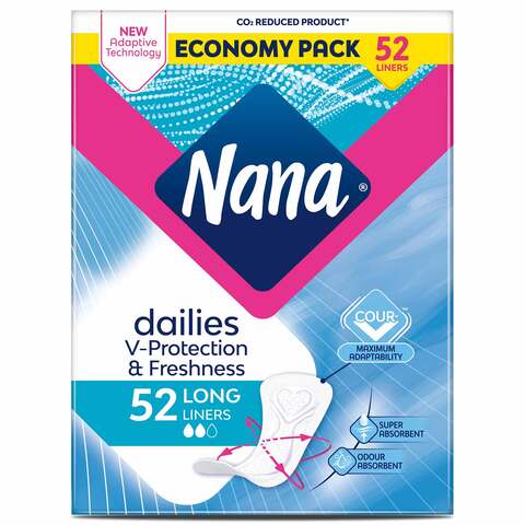 Nana Pantyliners Economy Pack Long 52 Pads