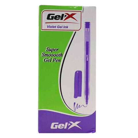 Gel-X KG106V Super Smooth Gel Pen Violet 12 Pieces