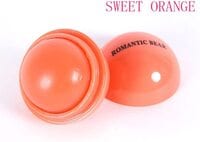 1Pcs Romantic Bear Ball Lip Balm Natural Plant Nutritious Lips Care (sweety orange)