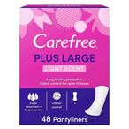 Buy Carefree Plus Large Regular Pantyliners White 48 count in Kuwait