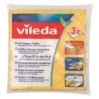 Vileda All Purpose Cleaning Cloth Yellow 3 PCS