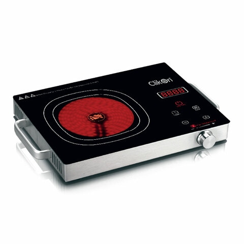  كليكون طباخ يعمل بالأشعة تحت الحمراء مع تحكم باللمس وشاشة رقمية - أسود