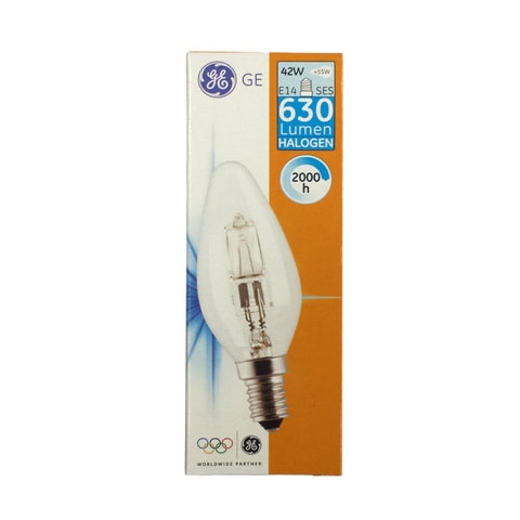 General Electric Candle Halogen Lamp 42W E14240V