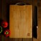 Royalford Organic Bamboo Cutting Board, RF10238, Strong Metal Handle, Durable &amp; Lightweight, Antibacterial, Chopping Board For Meat And Vegetables