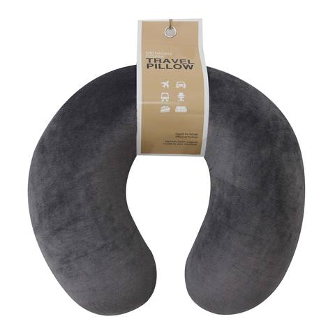 Travel neck pillow black or grey , dark blue 1 piece