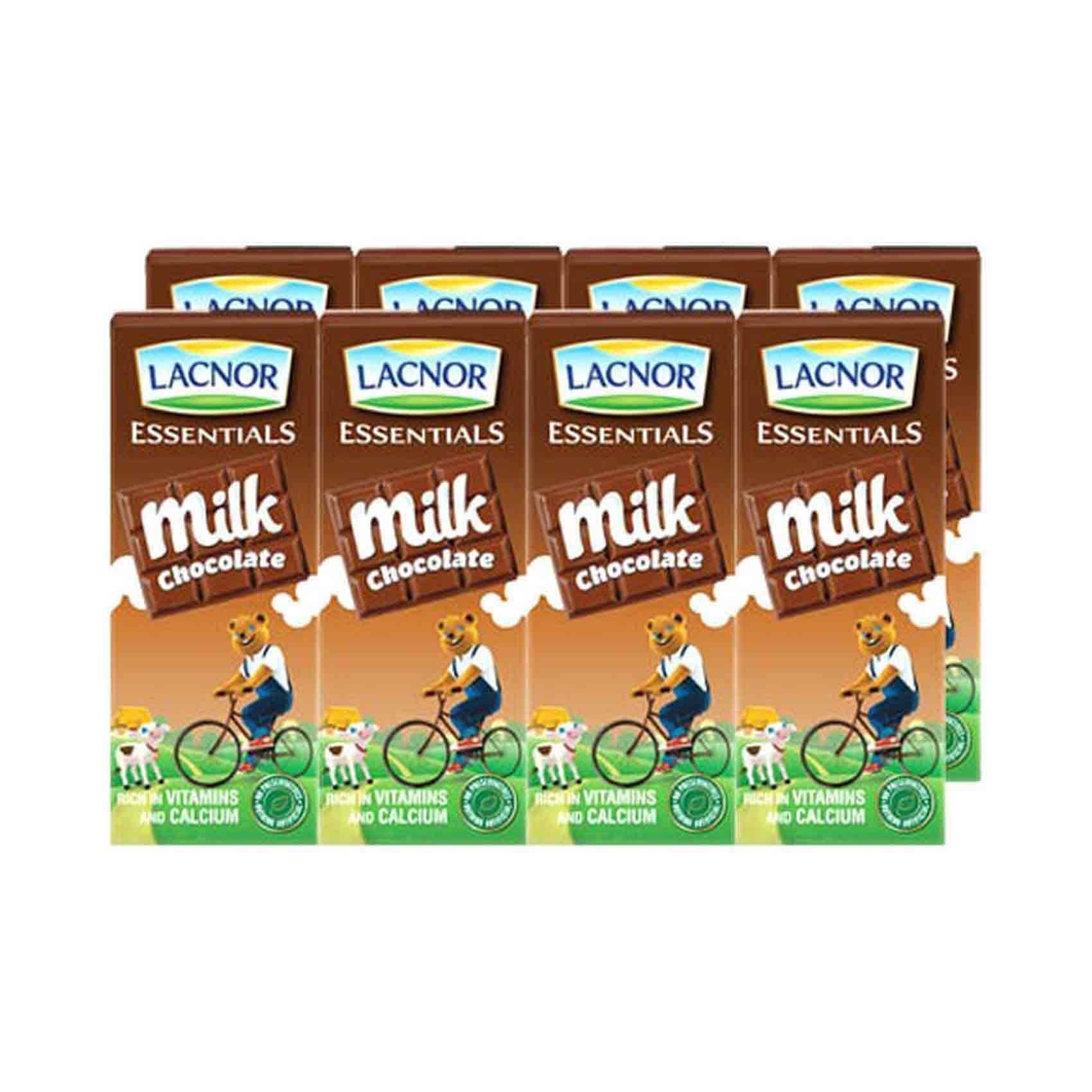 Buy Lacnor Essentials Chocolate Milk 180ml x8 Online Shop Fresh Food