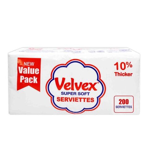 VELVEX SERVIETTES200 VALUE PACK