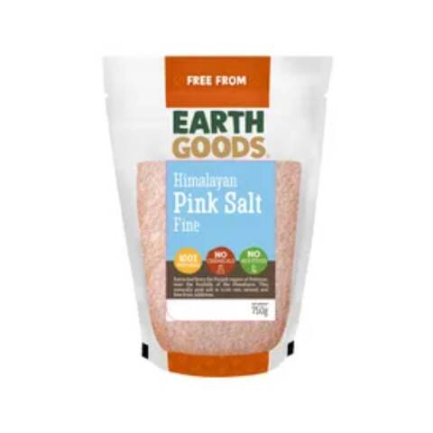 Earth Goods Organic Pink Himalayan Salt Fine 750g