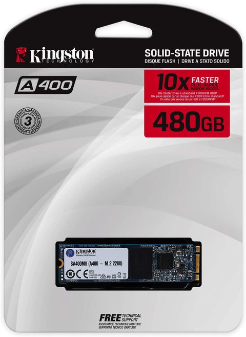 Kingston 480GB A400 M.2 2280 Internal Solid-State Drive - SA400M8/480G