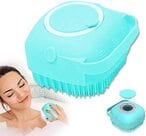 اشتري Marrkhor Silicone Body Brush - Exfoliating Scrubber With Shower Gel Dispenser Massager Tool For Baby, Men, Women, Pet في الامارات