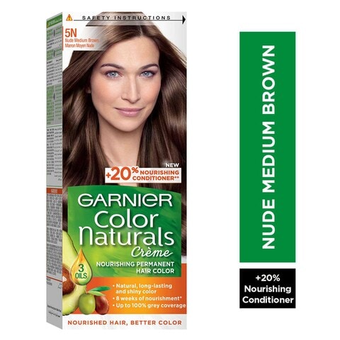 Garnier Colour Naturals Creme Nourishing Permanent Hair Colour 5.132 Nude Medium Brown