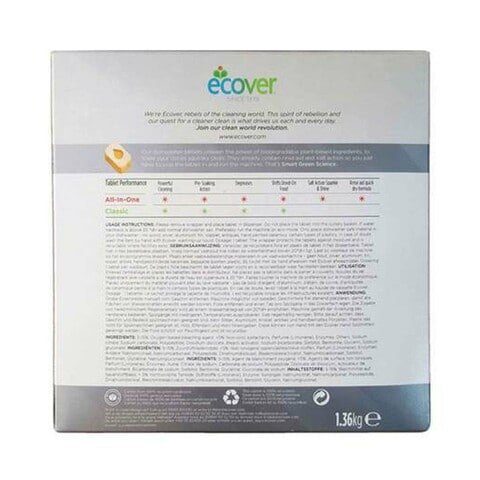 Ecover All-In-One Dishwasher 68 Tablets