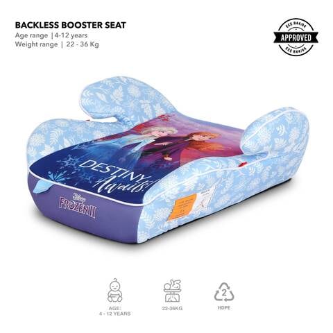 Frozen booster clearance seat with back