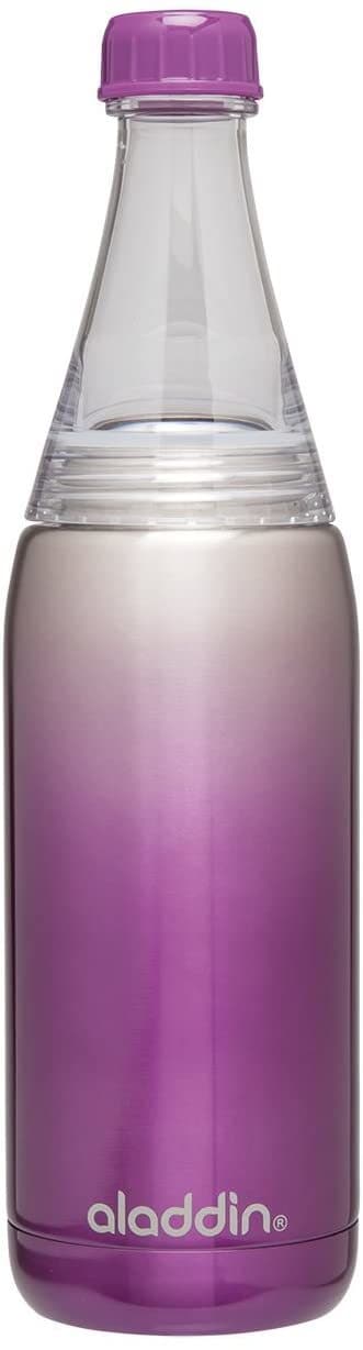 Aladdin Fresco Twist&amp;Go Bottle - Stainless Steel Vacuum 0.6L-Purple