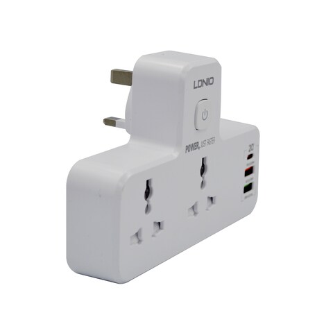 Ldnio Sc2311 Outlet+Usb+Pd Home Charger With Uk Plug