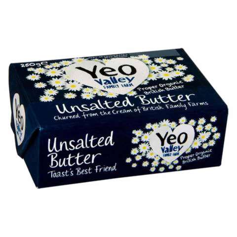 Yeo Valley Organic Unsalted Butter 250g