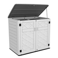 Cameltough Outdoor Garden Storage Cabinet, 135L X 84W X 119H cm, Heavy Duty, Multipurpose Storage Shed For Home, Garden, Office And Workshop, Weather-Resistant, CT636