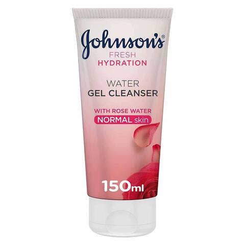جونسون منظف الوجه - ترطيب منعش - جل منظف مائي - للبشرة العادية - 150 مللي