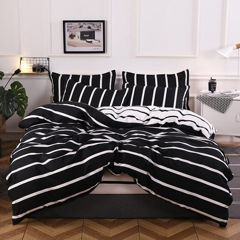 Deals for Less - King Size, Bedding Set of 6 Pieces,  Stripe  Design