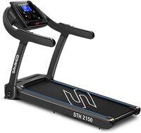 Sparnod Fitness STH-2150 4-HP Peak Treadmill for Home Use【 No Installation Required, Space Saving 90&amp;deg; Foldable 】  4-HP Peak, 100-kg Max User Weight, 1-14 km/hr Speed
