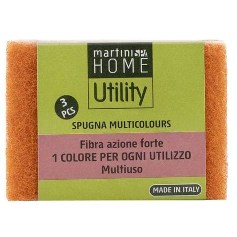 Martini Spa Home Utility Scouring Sponge Multicolour 3 PCS