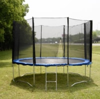Rainbow Toys, Trampoline 8Ft Free Installation And Delivery High Quality Kids Fitness Exercise Equipment Outdoor Garden Jump Bed Trampoline With Safety Enclosure