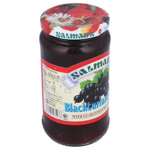 Salman&#39;s Blackcurrant Jam Jar 450 gr
